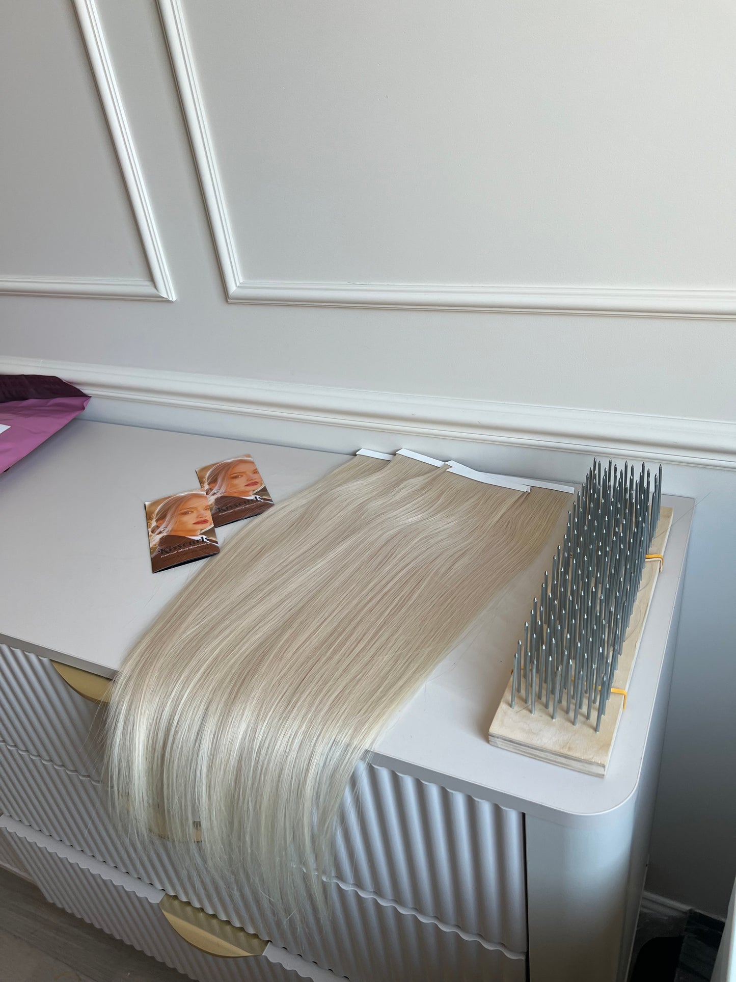 Włosy doczepiane naturalne słowiańskie 100 g 54cm Bio taśmy