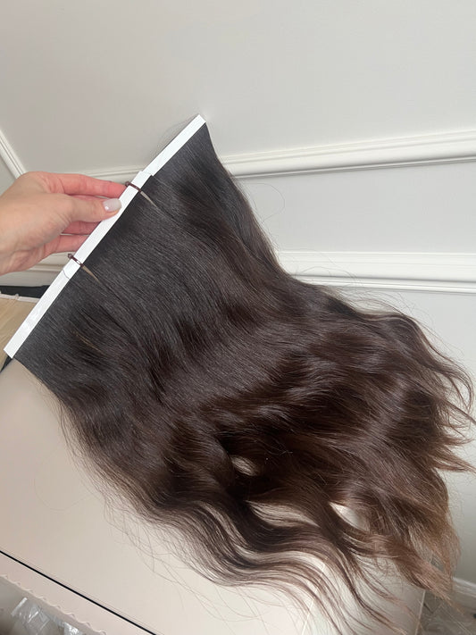 Włosy dziewicze naturalne doczepiane 100g 49cm biotaśmy