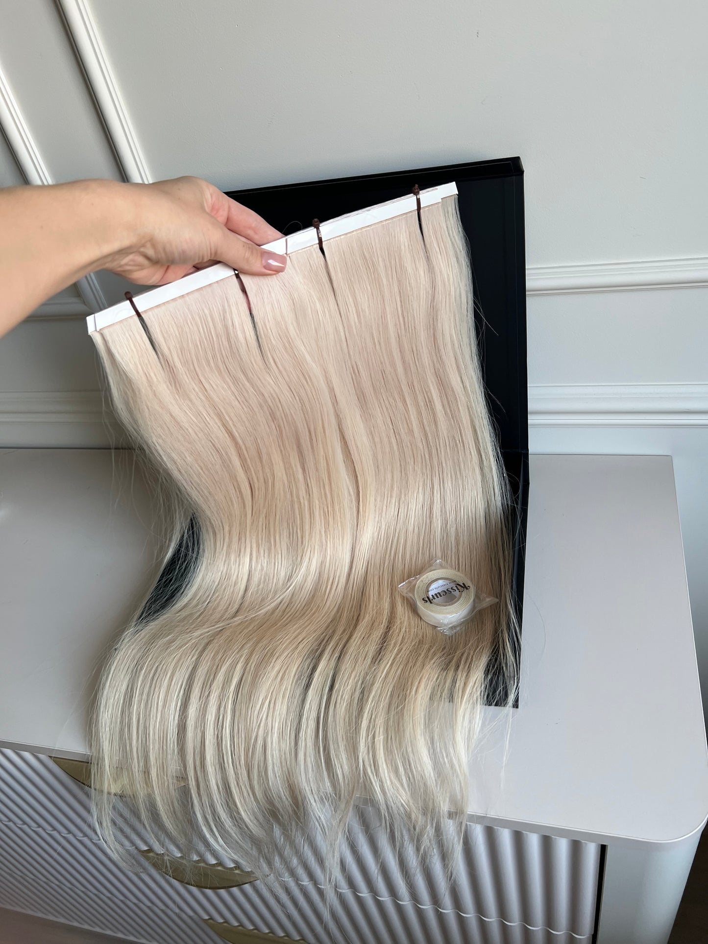 Włosy doczepiane naturalne słowiańskie 109 g 65 cm Bio taśmy