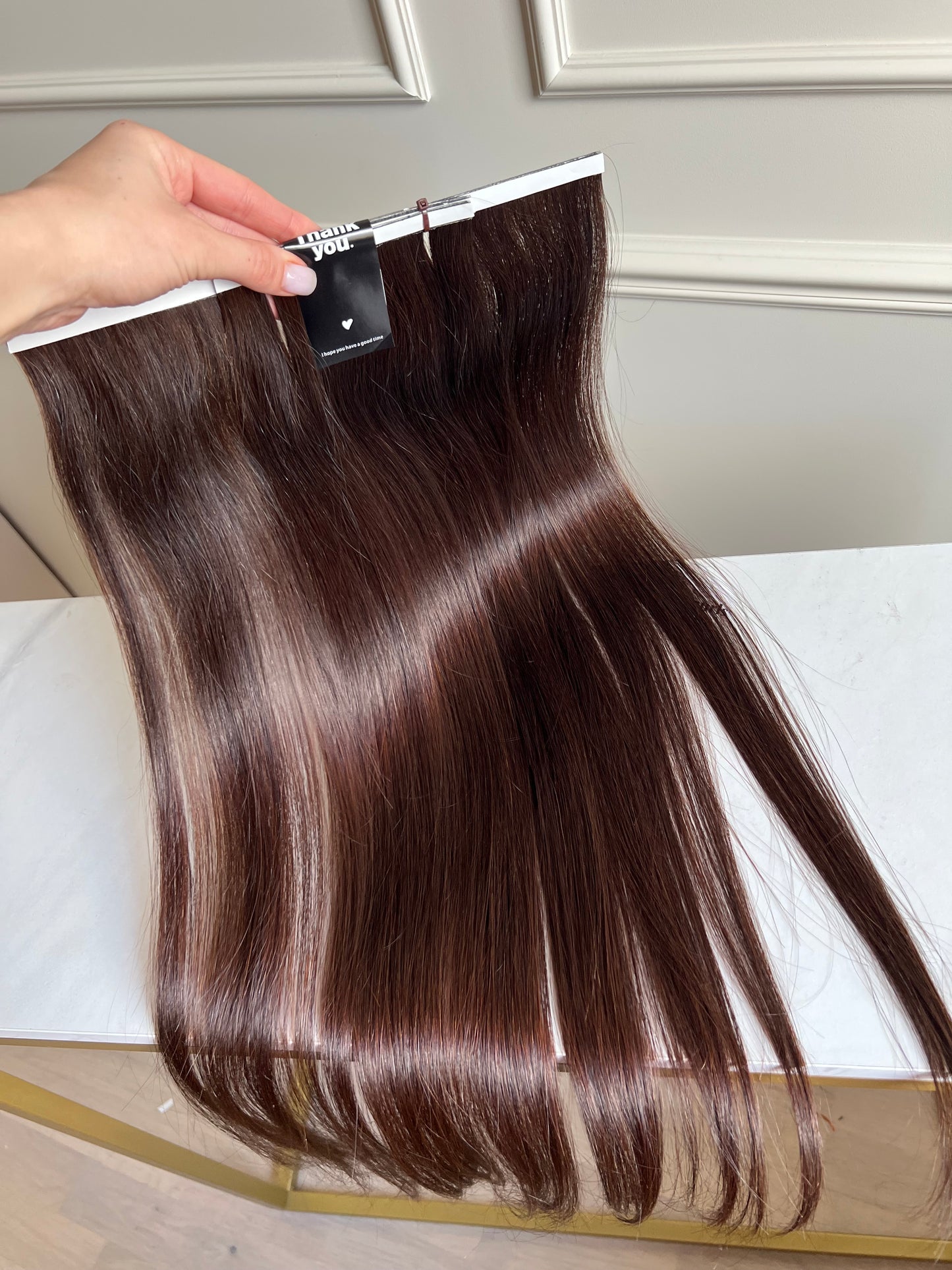 Włosy doczepiane Słowiańskie Szerokie Bio taśmy Biotape metoda 90g 67 cm