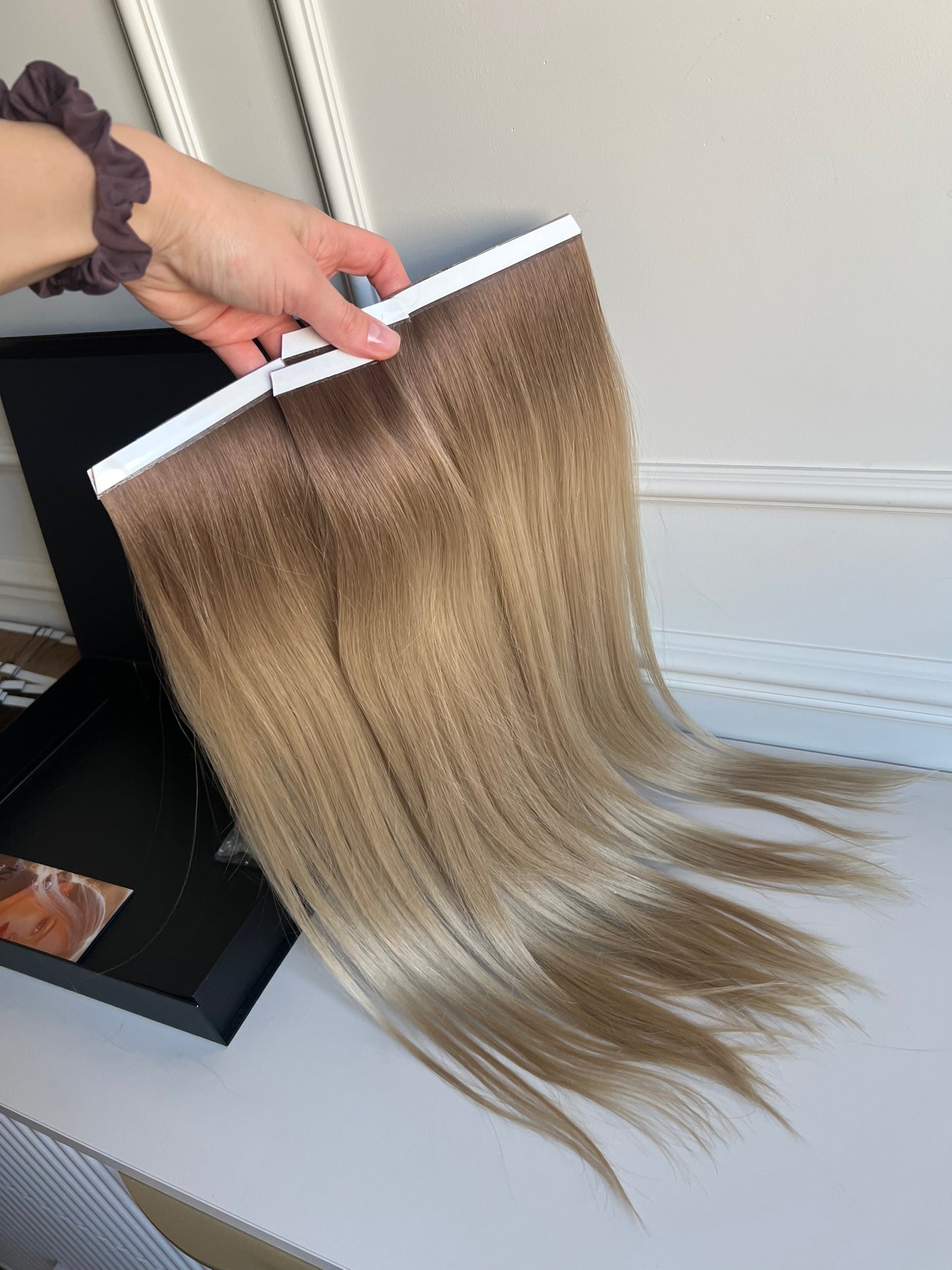 Włosy doczepiane naturalne słowiańskie Bio taśmy 50cm 83g