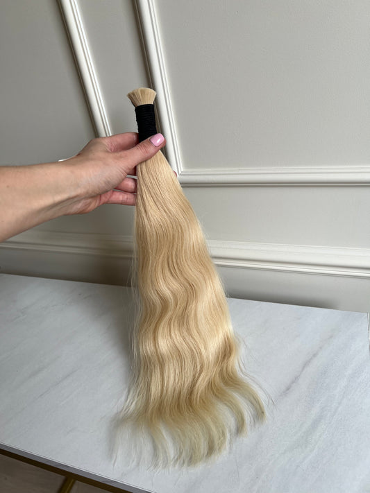 Włosy naturalne słowiańskie 46 cm 89 g