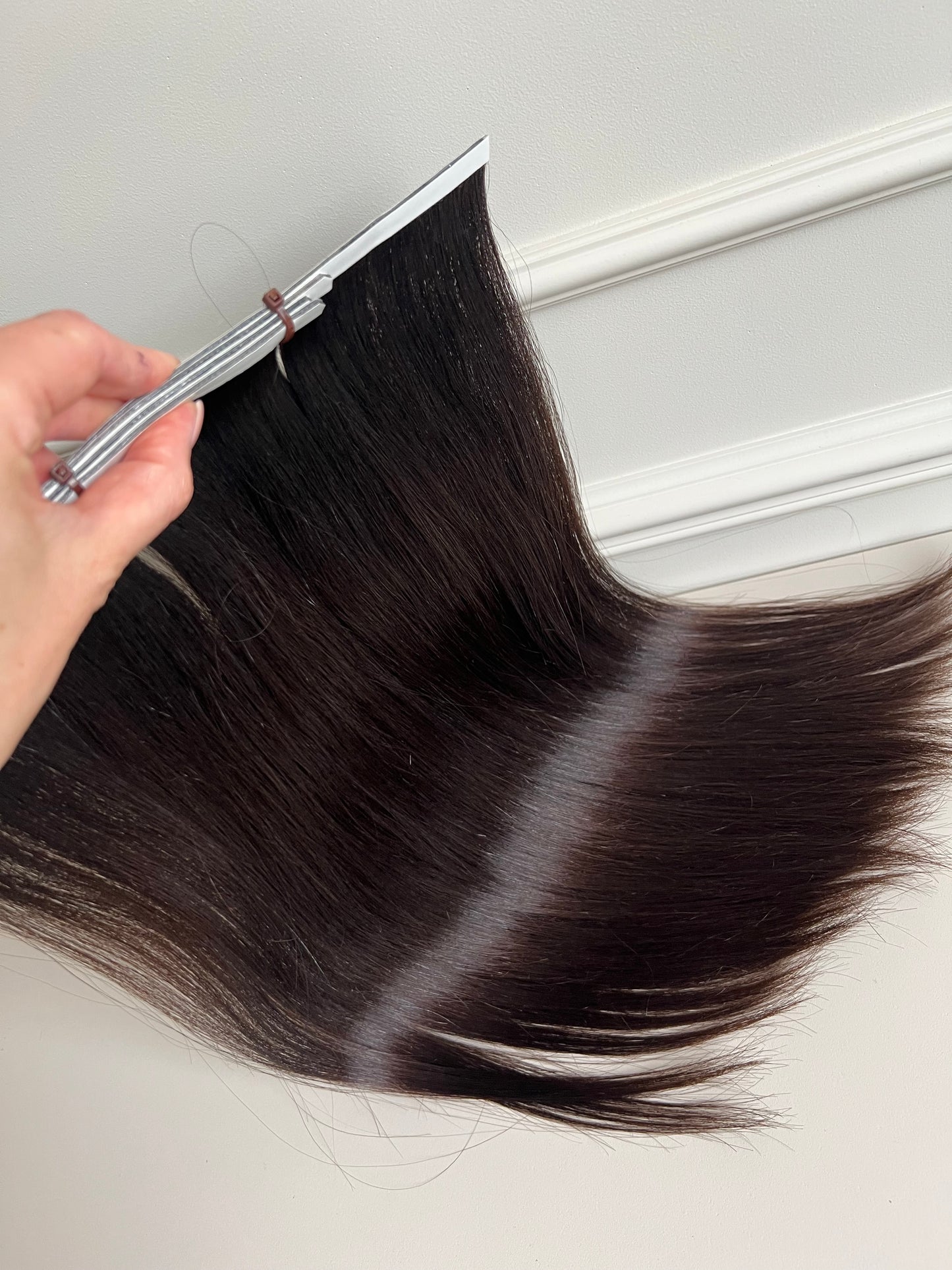 Włosy naturalne doczepiane  słowiańskie 81g 43 cm- bio taśmy