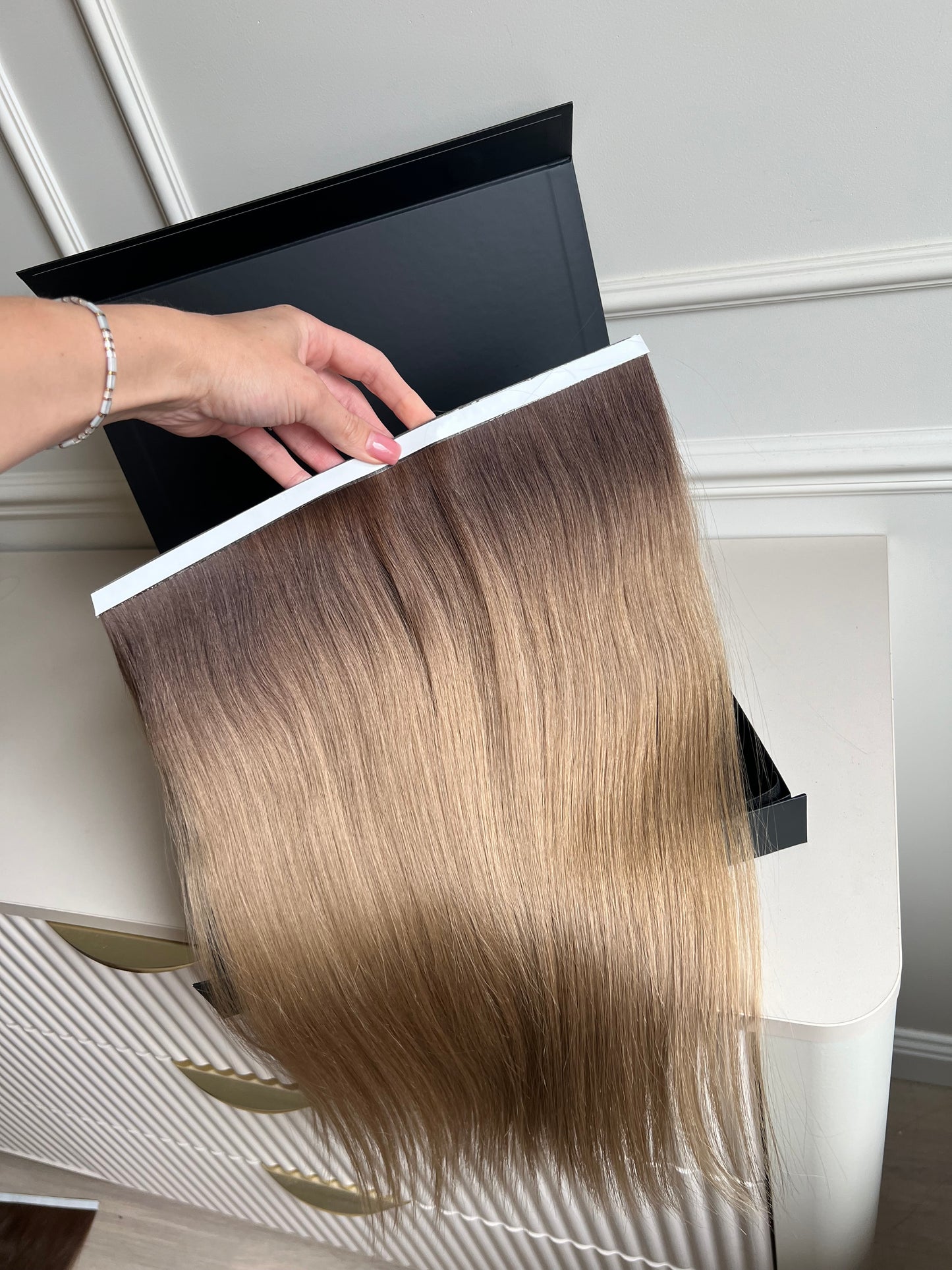 Włosy doczepiane słowiańskie 47 cm 70 g bio taśma