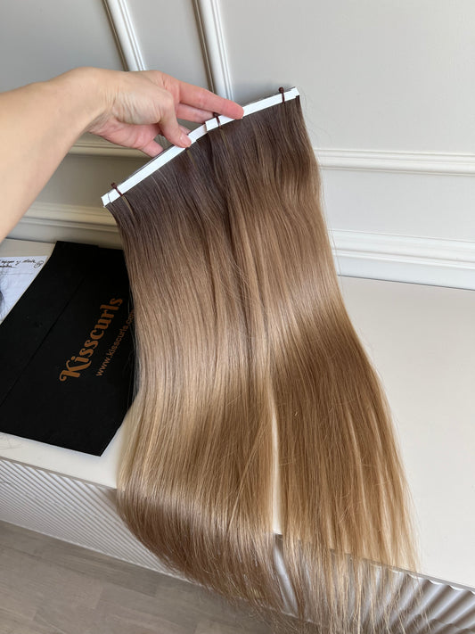 Włosy naturalne doczepiane słowiańskie 69 cm 102 g Bio taśmy