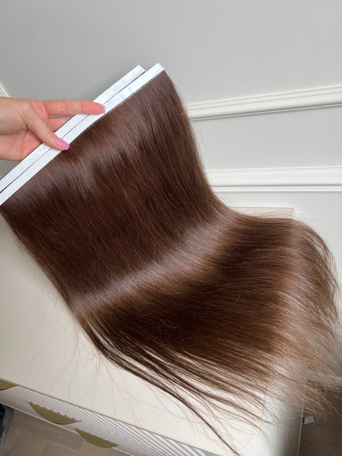 Włosy doczepiane słowiańskie Bio taśmy 58 cm 95 g