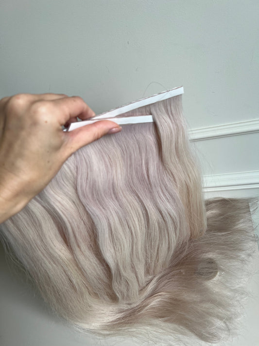 Włosy doczepiane naturalne słowiańskie 103 g 61 cm Bio taśmy