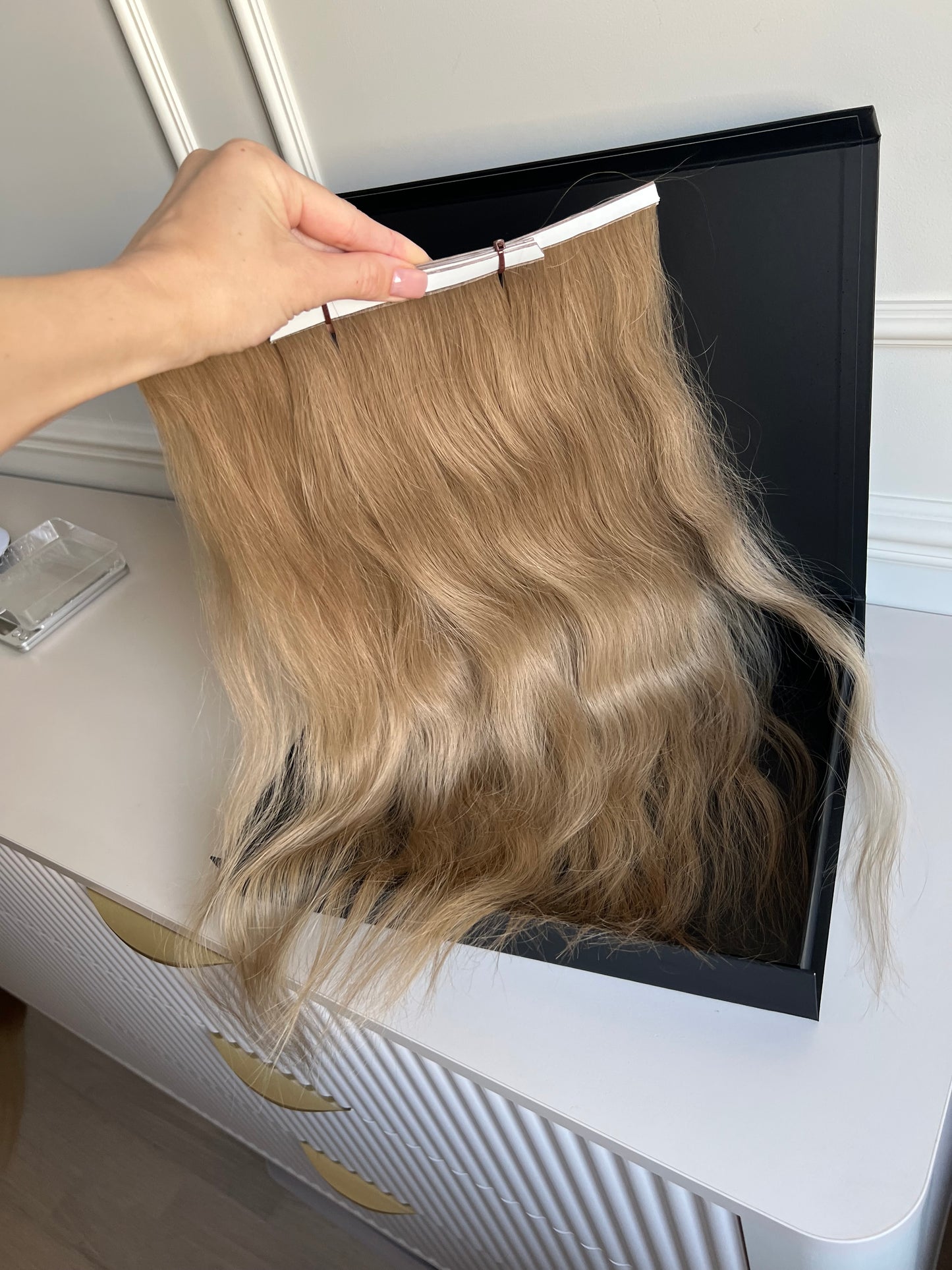 Włosy doczepiane słowiańskie 53 cm 77 g Bio taśmy