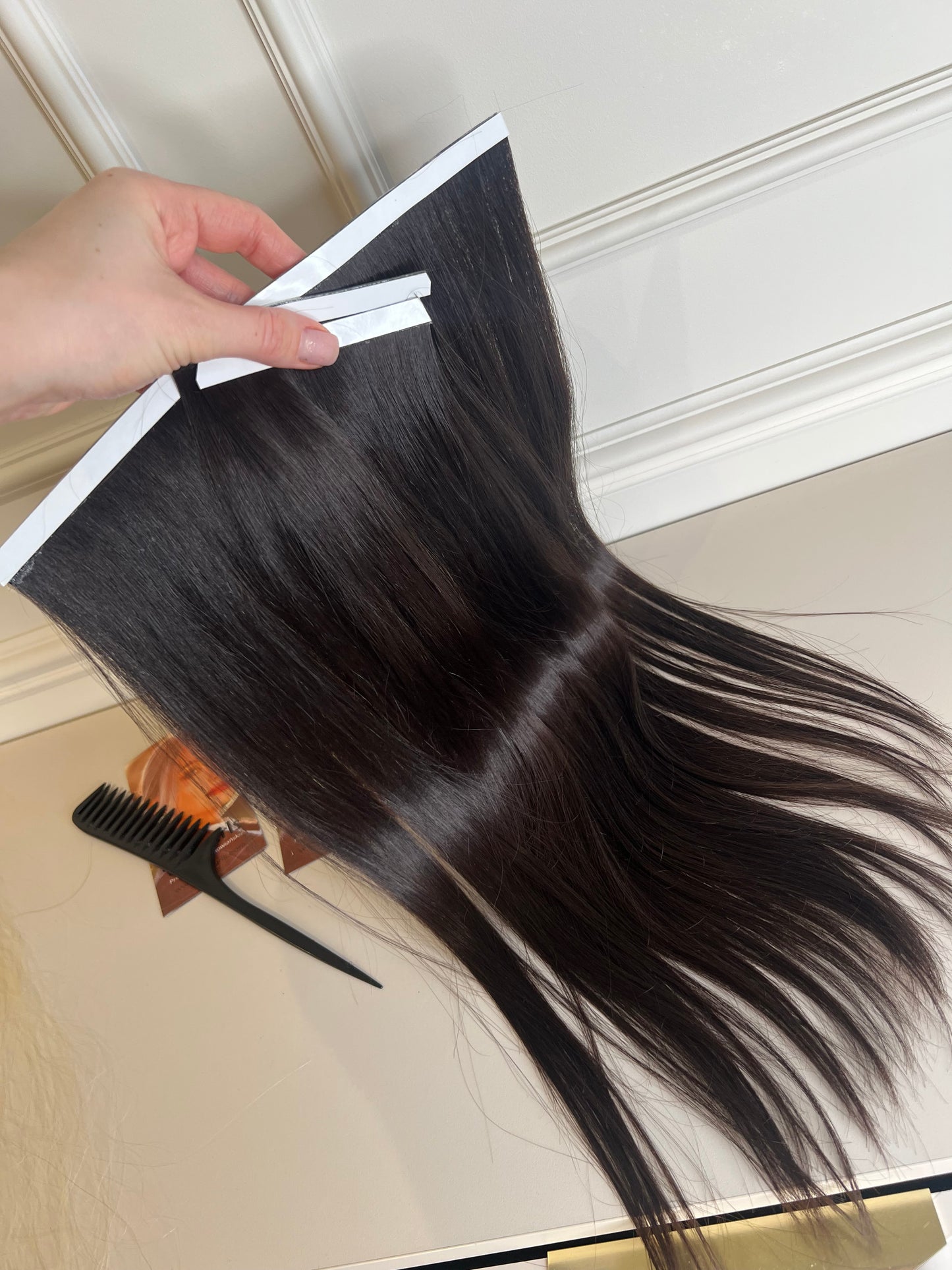 Włosy Doczepiane dziewicze Nie farbowane Bio taśmy zestaw 76 g 50 cm- 3 szt