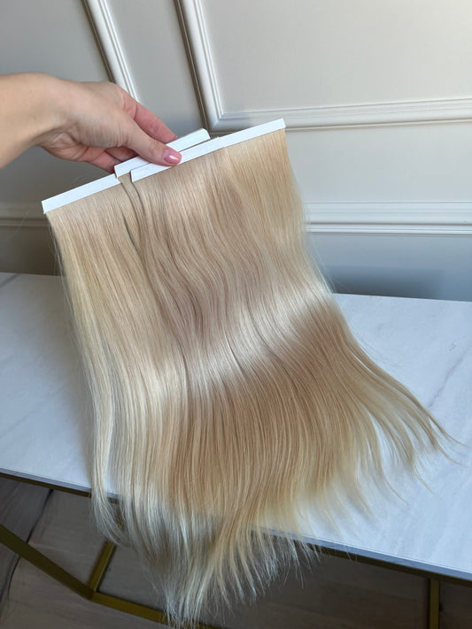 Włosy doczepiane naturalne Blond 90 g 46 cm