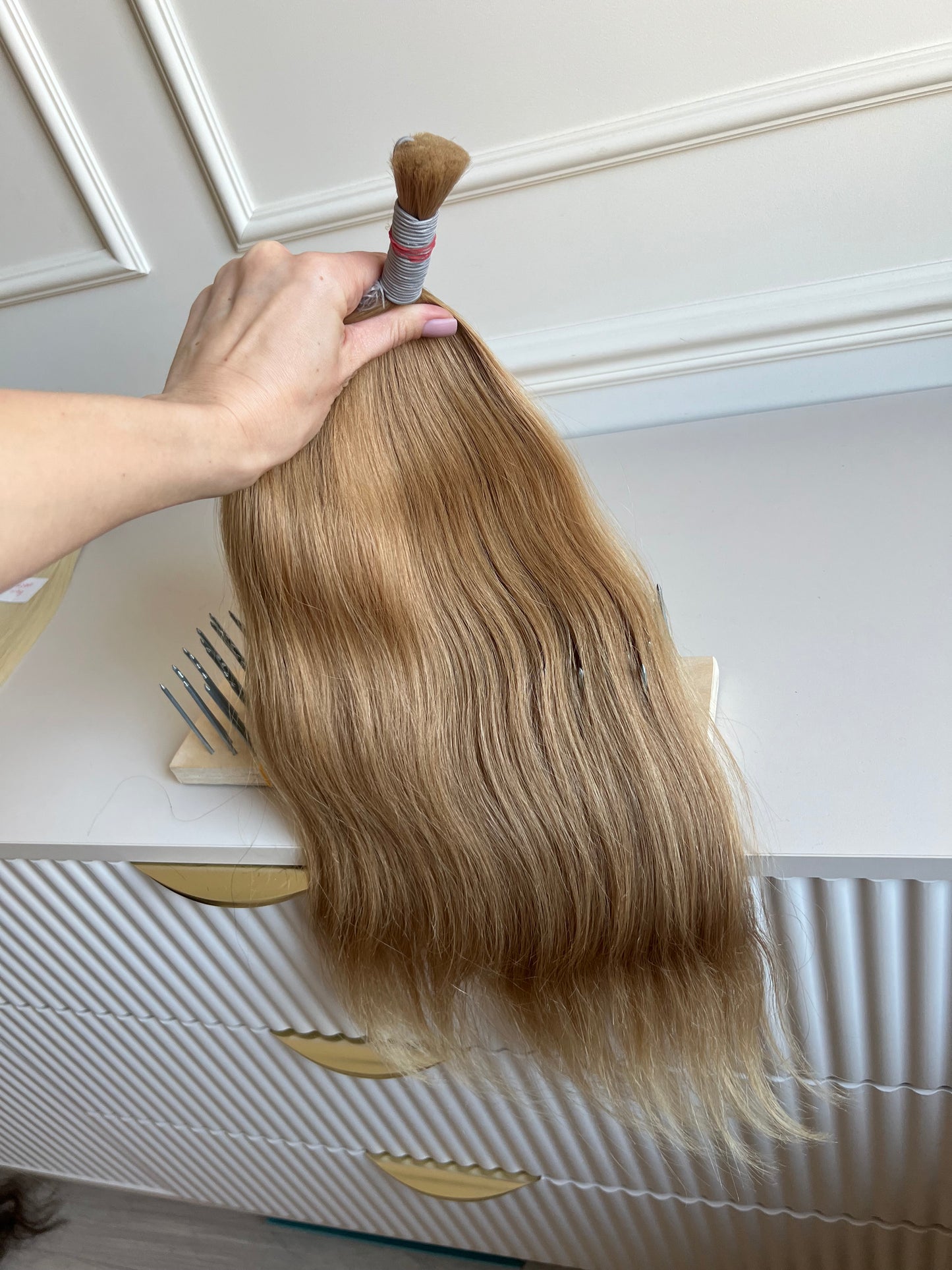 Włosy słowiańskie naturalne
 - Jeden dawca 53cm 86g