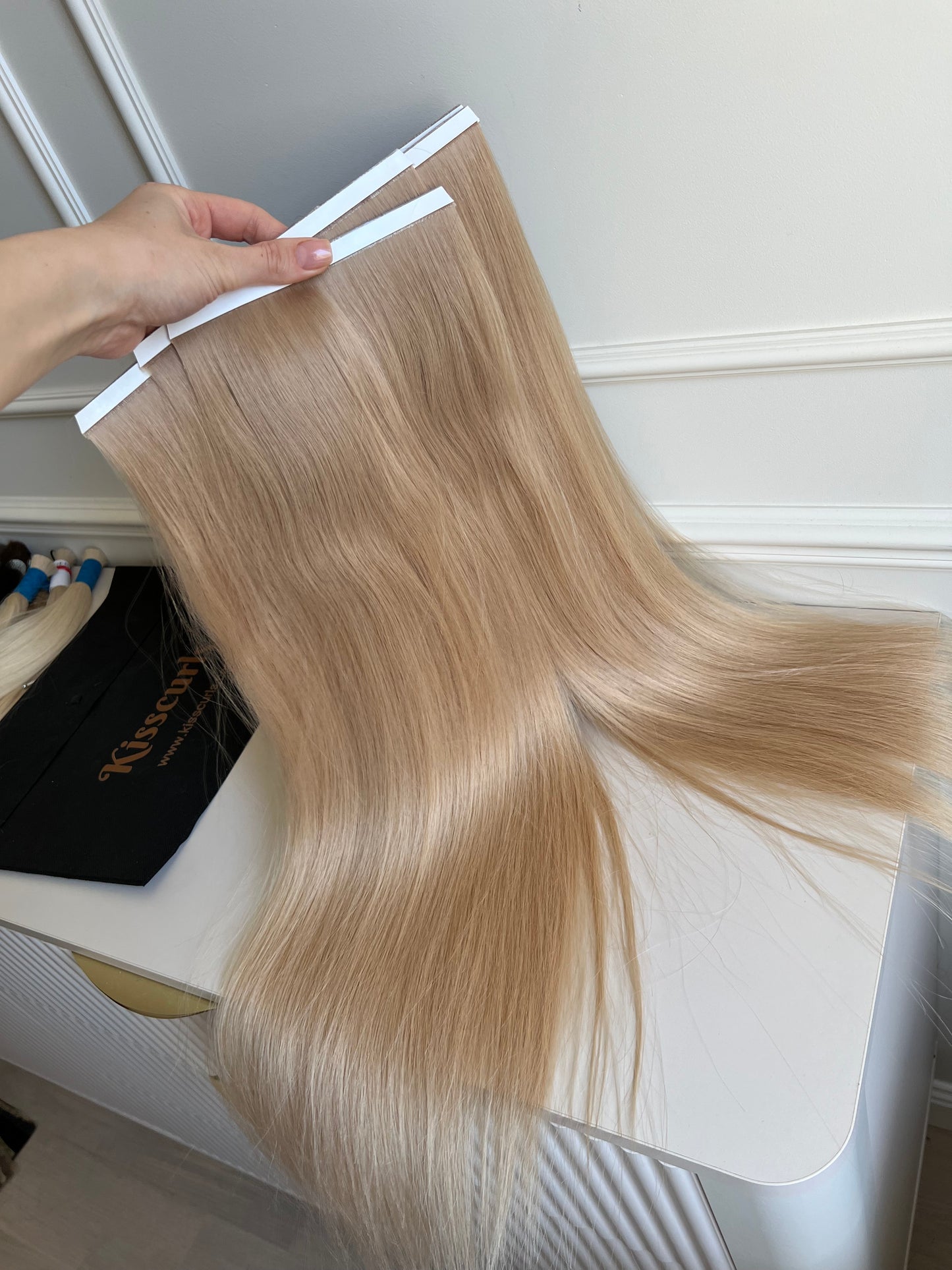 Włosy doczepiane słowiańskie 200 g 66 cm Biotaśmy