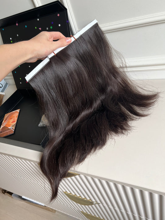 Włosy doczepiane naturalne dziewicze nie farbowane 39 cm 96 g