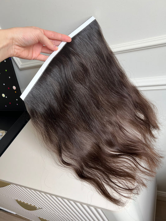 Włosy doczepiane naturalne dziewicze nie farbowane 42 cm 40g jedna bio taśma