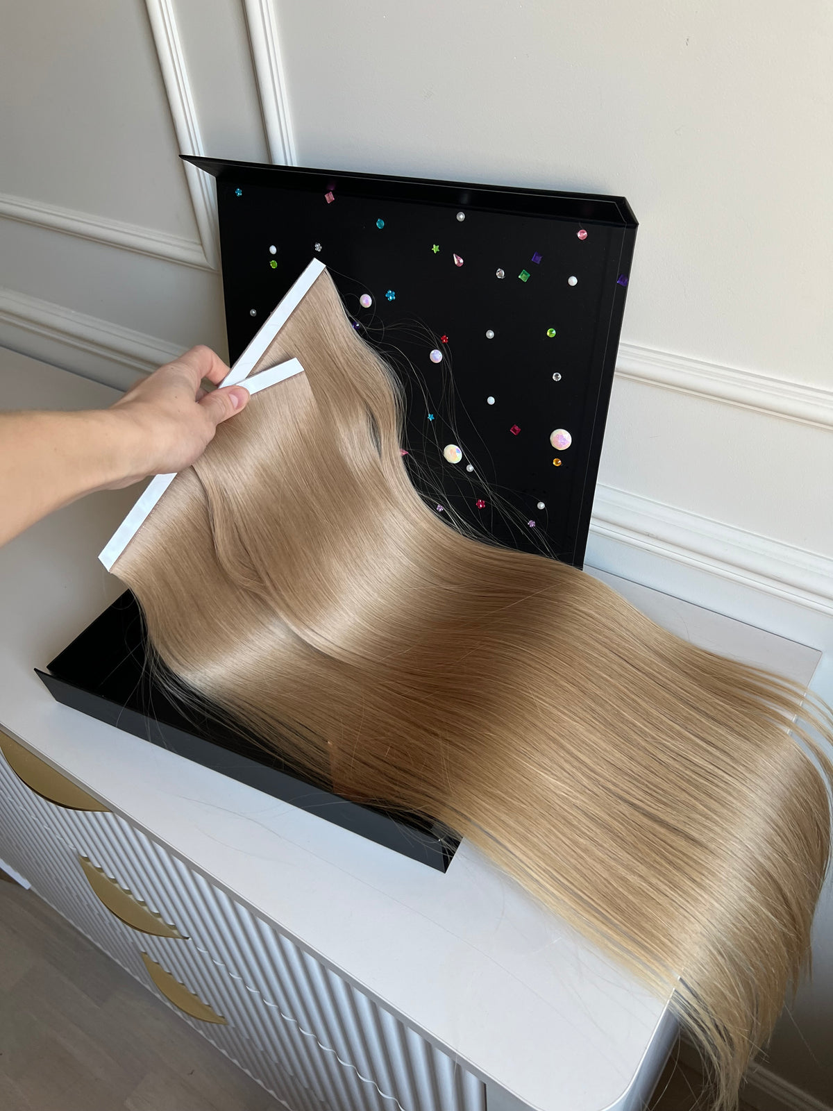 Włosy doczepiane naturalne słowiańskie 146 g 70 cm bio taśmy