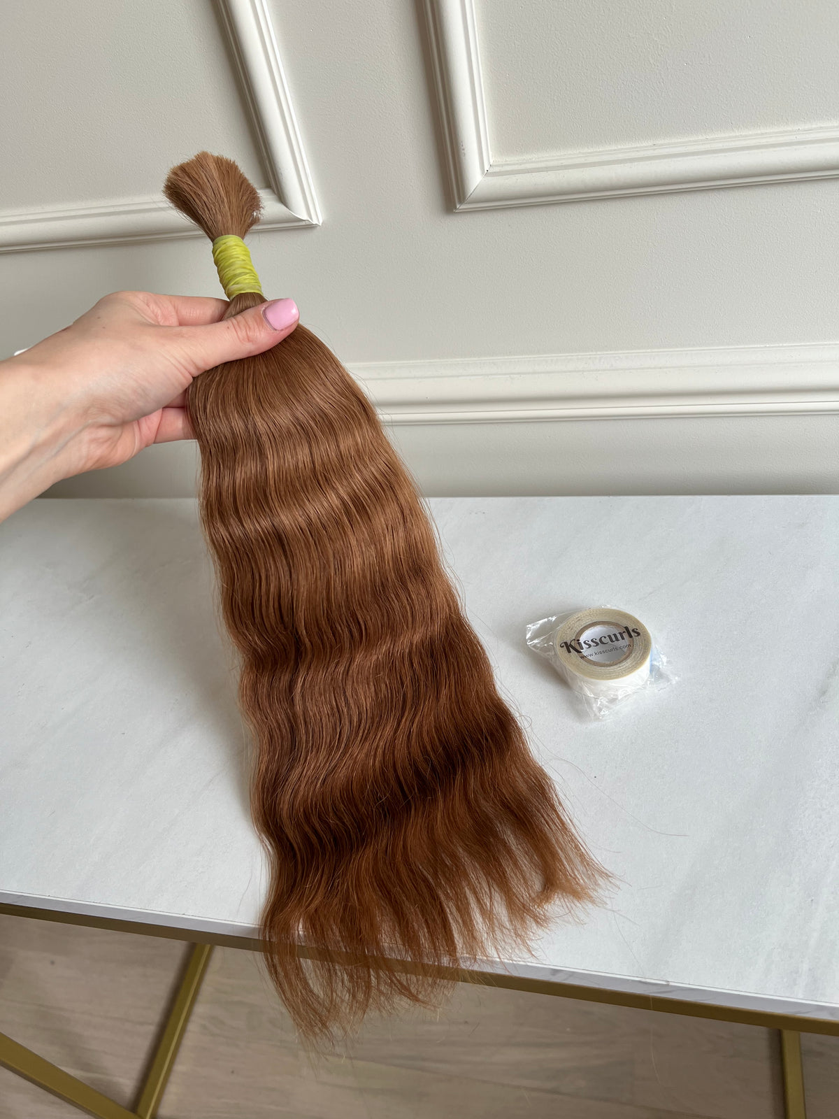 Włosy Naturalne słowiańskie do przedłużania 41 cm 57 g