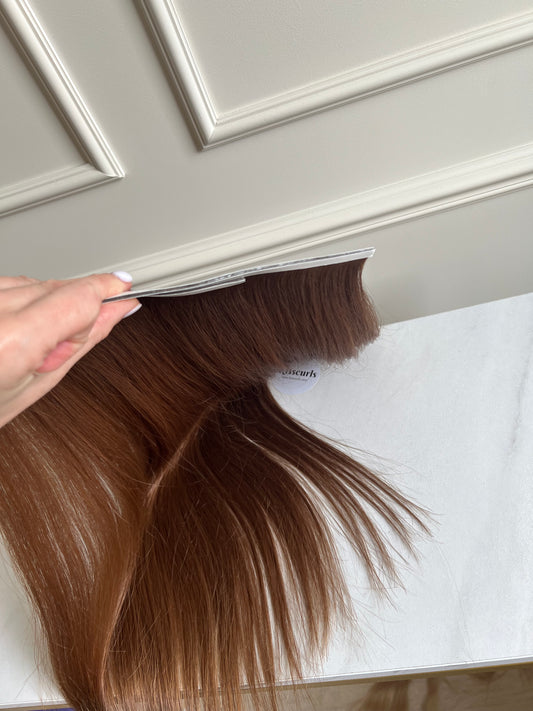 Włosy naturalne Biotape proste słowiańskie  zestaw 90g 59cm