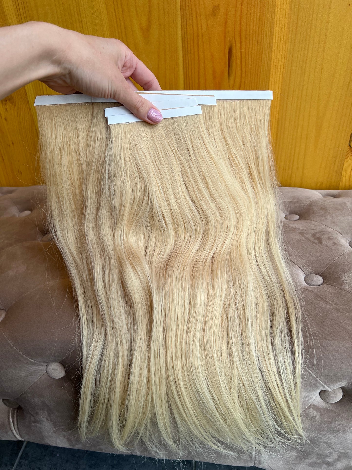 Bio taśmy zestaw Blond 93 g 42 cm włosy Słowiańskie