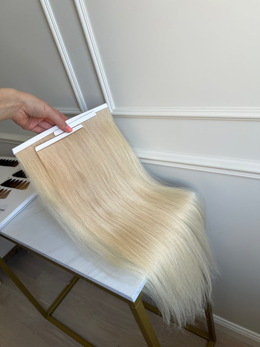 Włosy Doczepiane Słowiańskie Bio taśmy 55 cm 97 g