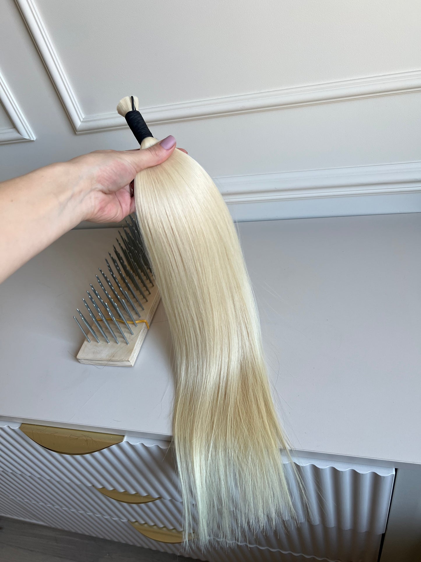 Włosy słowiańskie naturalne
 - Jeden dawca 52cm 74g