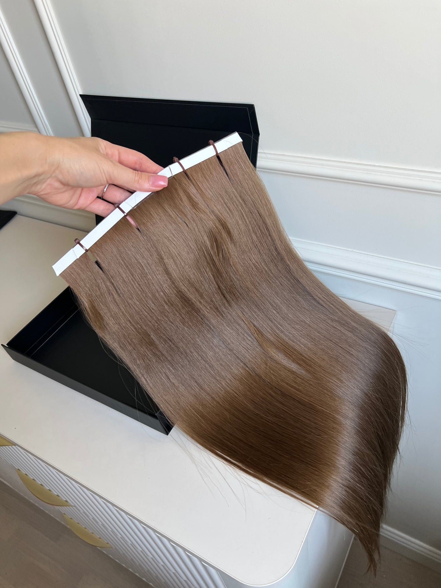 Włosy doczepiane słowiańskie 61 cm 104 g Biotaśmy