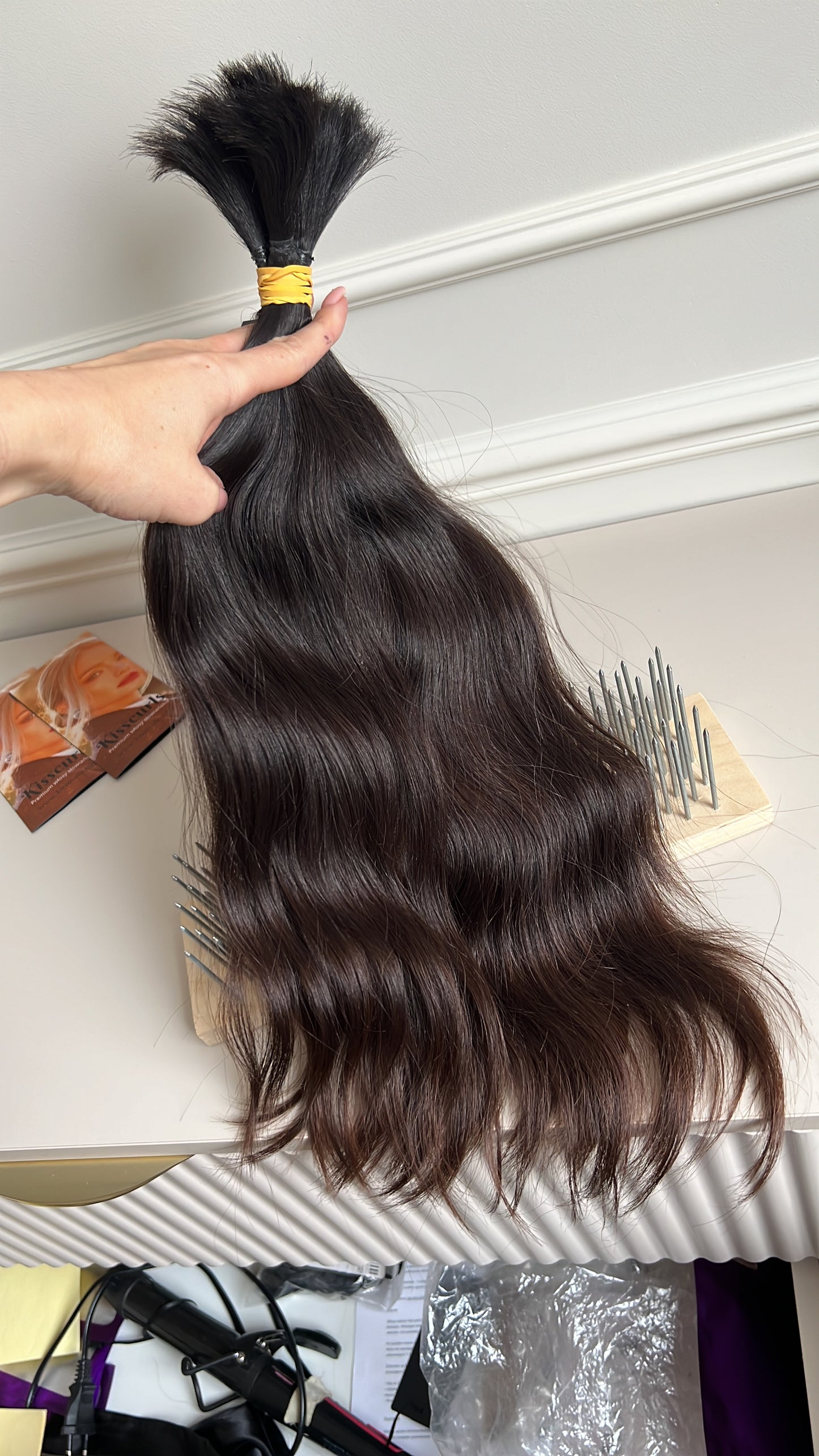 Włosy naturalne dziewicze nie farbowane 120g 50cm