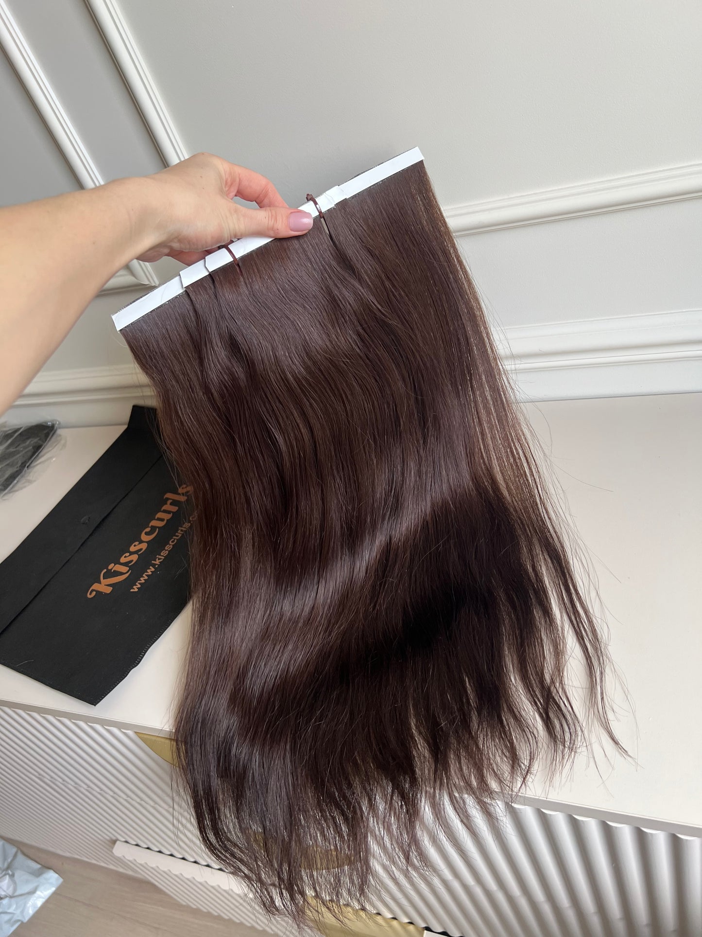 Włosy doczepiane naturalne słowiańskie 104g 53 cm