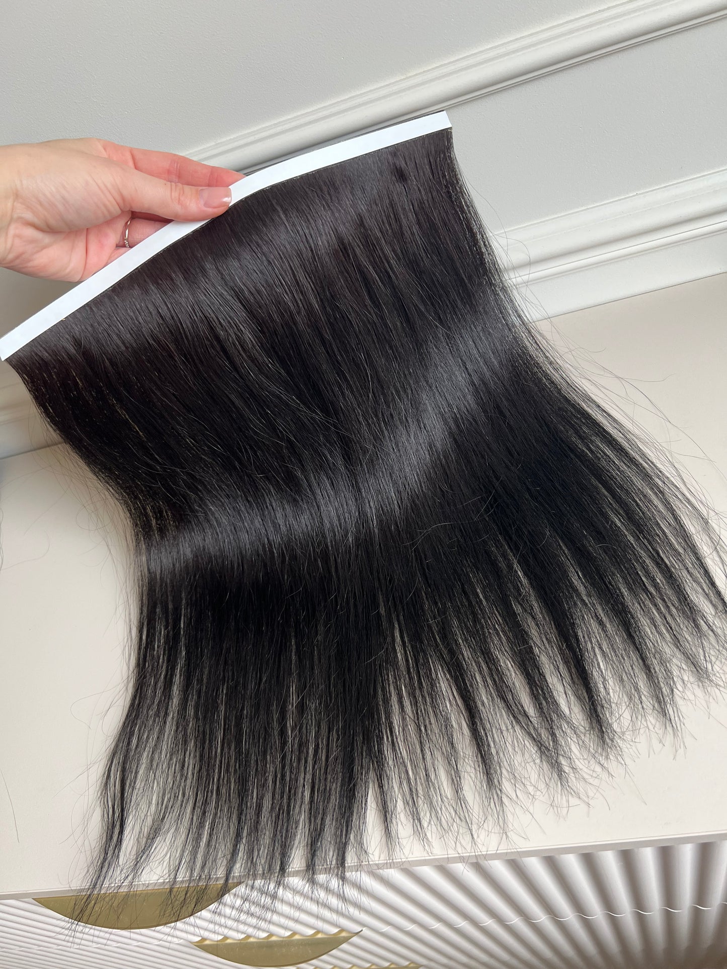 Włosy doczepiane słowiańskie bio taśma 44 cm 47 g