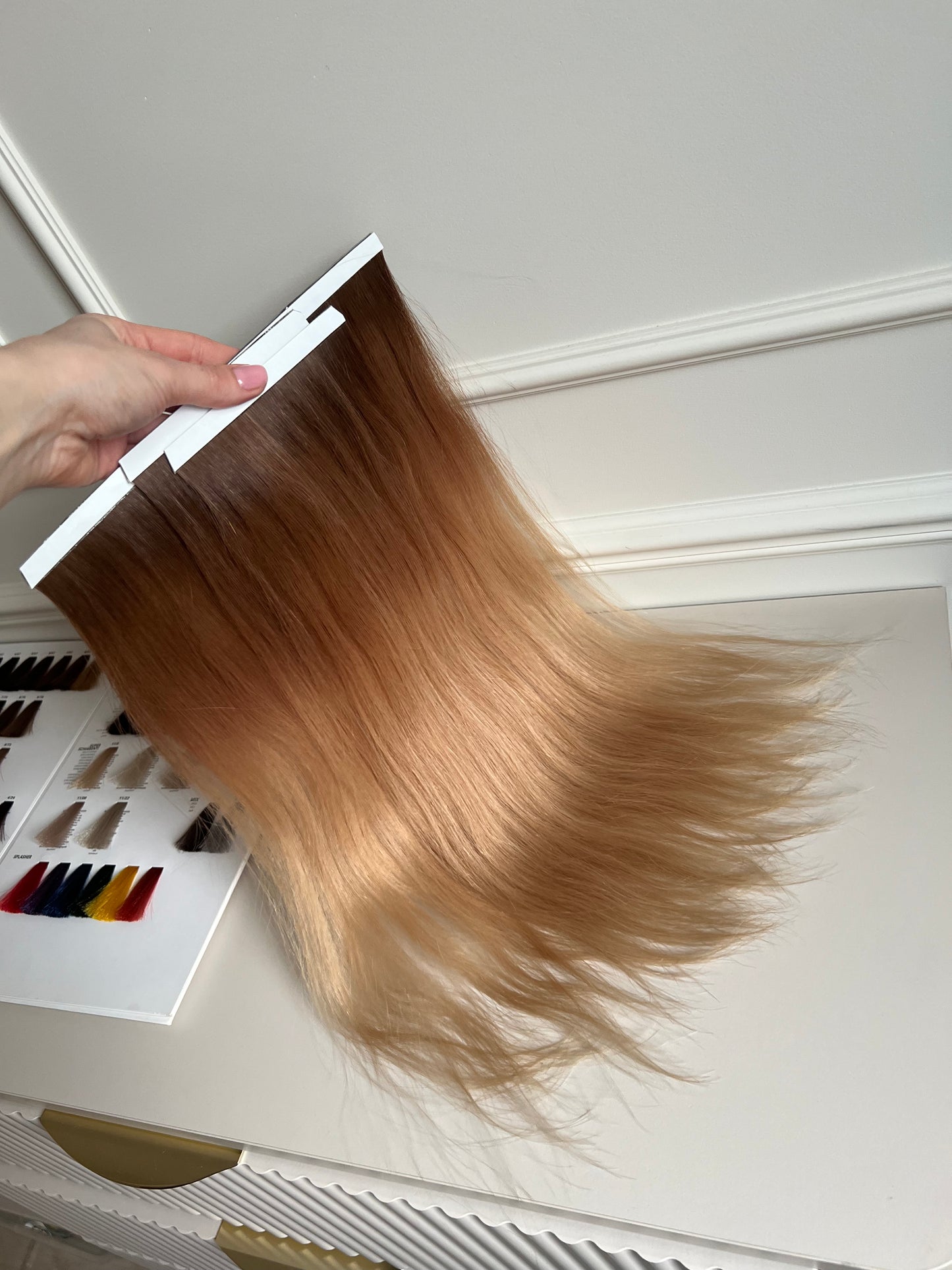 ombre blond ciepły biotape 81g 46cm