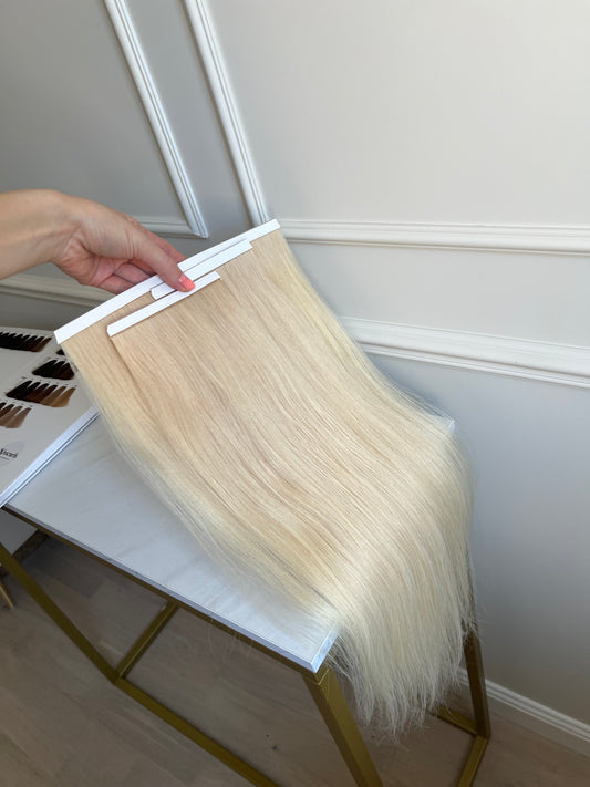 Włosy Doczepiane Słowiańskie Bio taśmy 55 cm 97 g