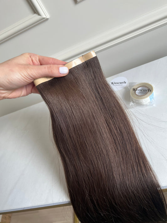 Włosy doczepiane naturalne słowiańskie biotaśmy 81g 43cm
