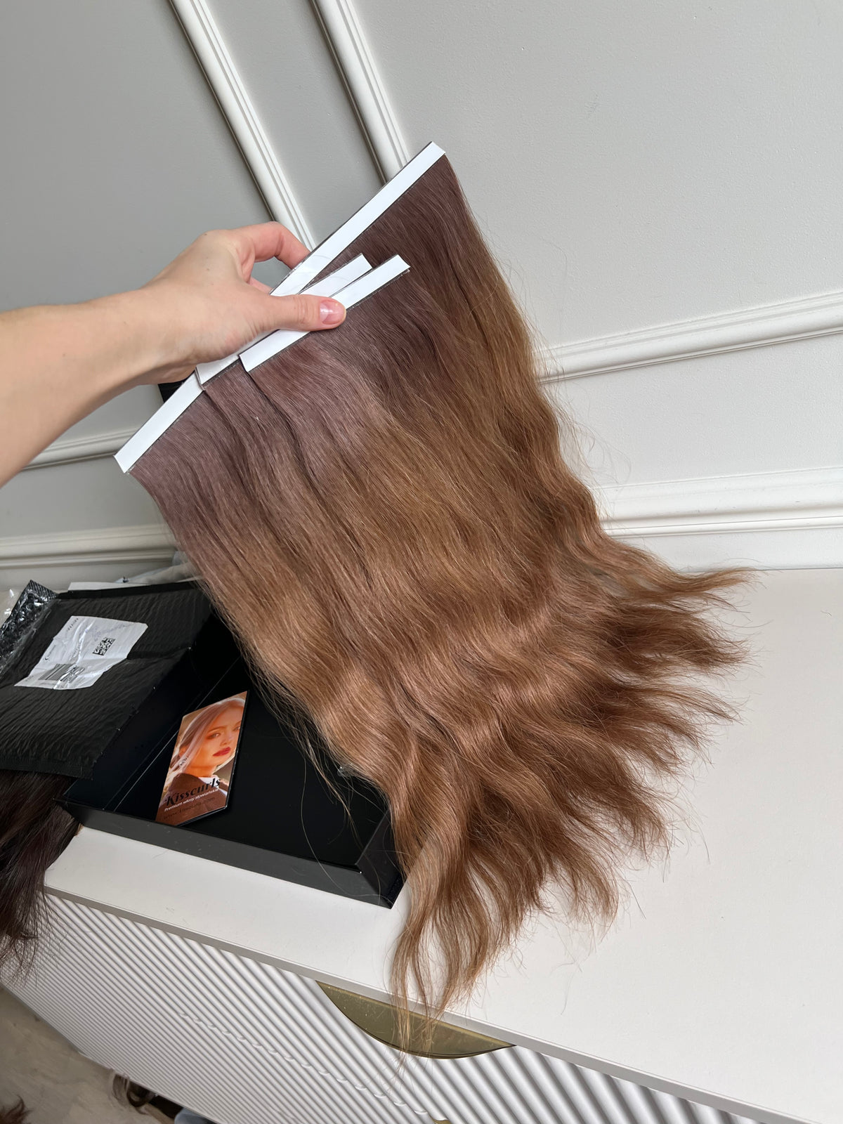 Włosy naturalne doczepiane Bio taśmy 43 cm 85 g Soft
