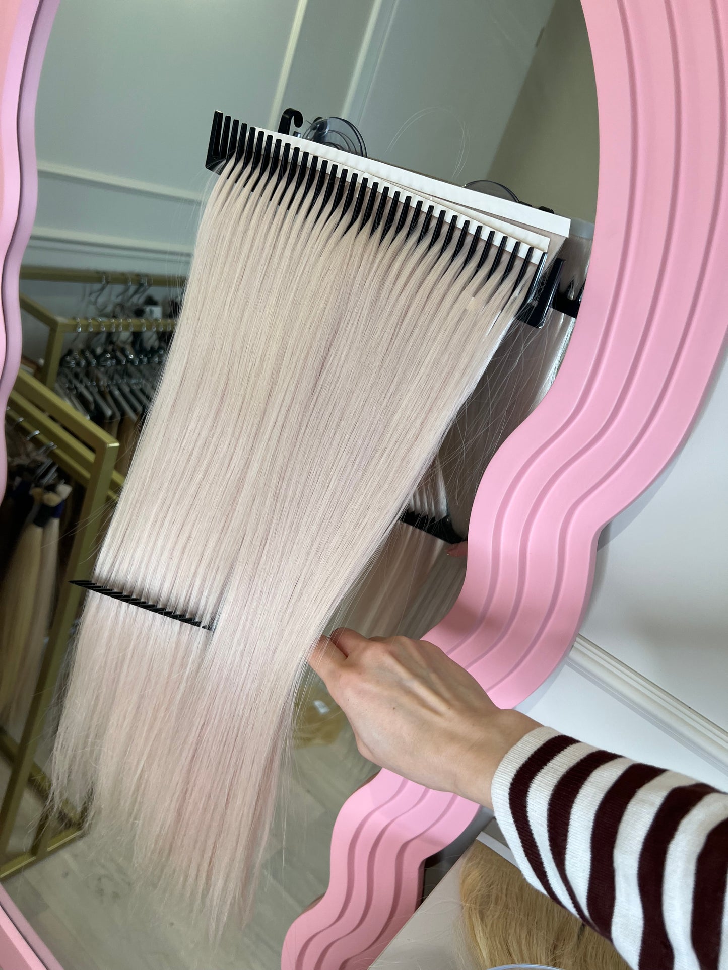 Doczepiane włosy na Bio taśmy zestaw 4szt 180 g 61 cm