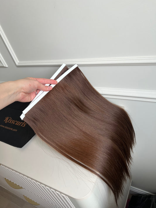 Włosy naturalne doczepiane słowiańskie Bio taśmy 48cm 102g