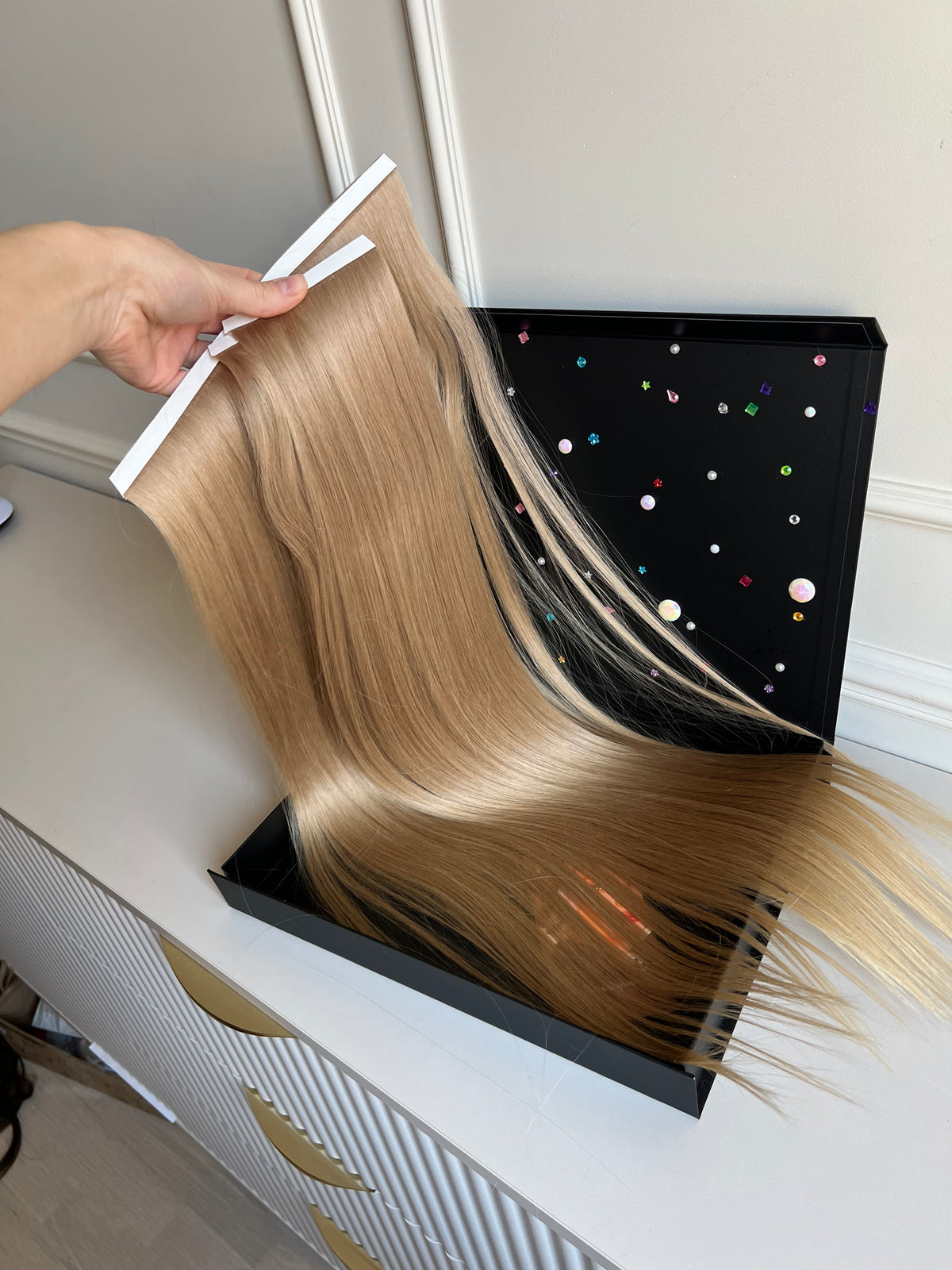 Włosy doczepiane naturalne słowiańskie 146 g 70 cm bio taśmy