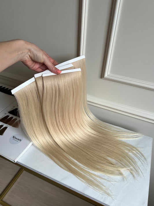 Włosy Naturalne doczepiane Jasny Blond 99 g 51 cm biotape