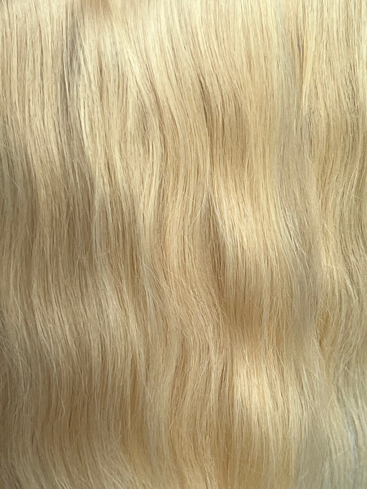 Light Blonde Hair Extensions Long Tape Wefts Set of 3 Pieces Slavic Hair 50cm 89g