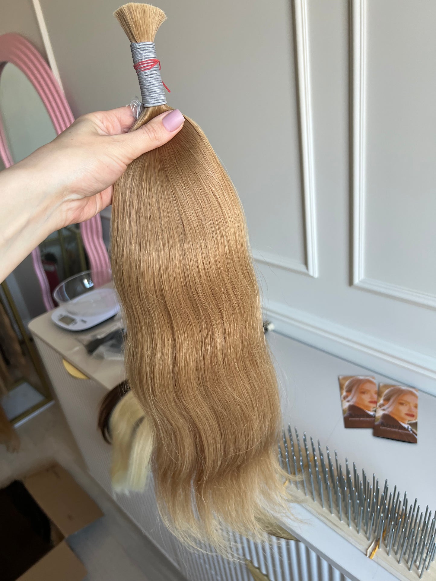 Włosy słowiańskie naturalne
 - Jeden dawca 53cm 86g