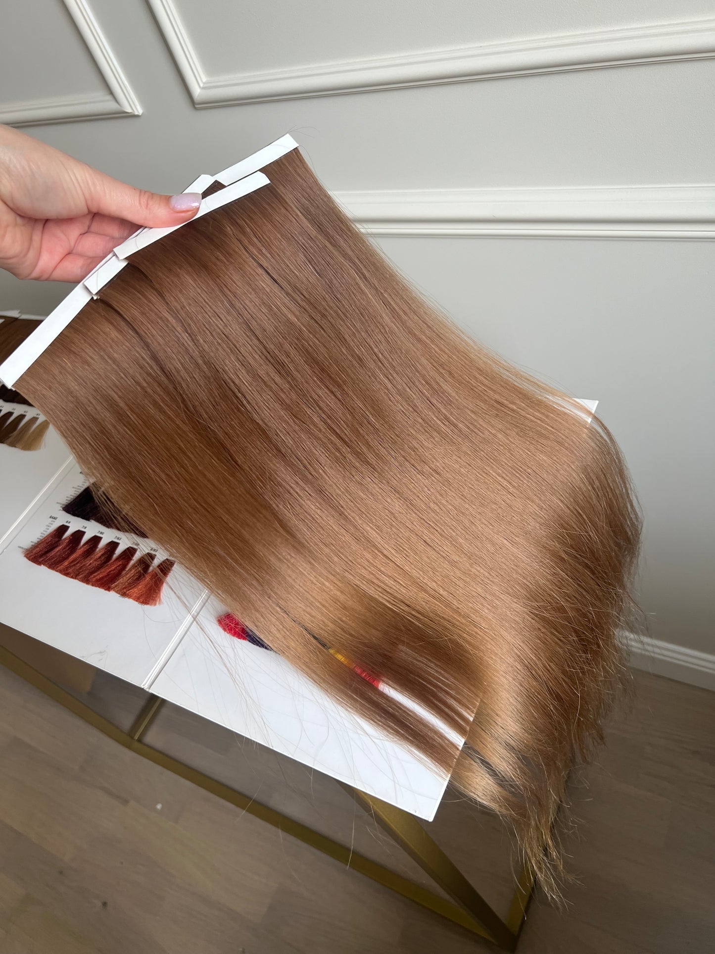 Doczepiane włosy ciemny Blond 87g 51cm