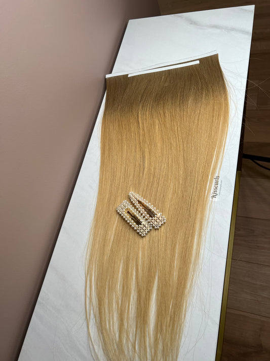 Włosy ombre Bio taśmy zestaw 100% włosów na taśmach wielokrotnego użytku 57g 60cm