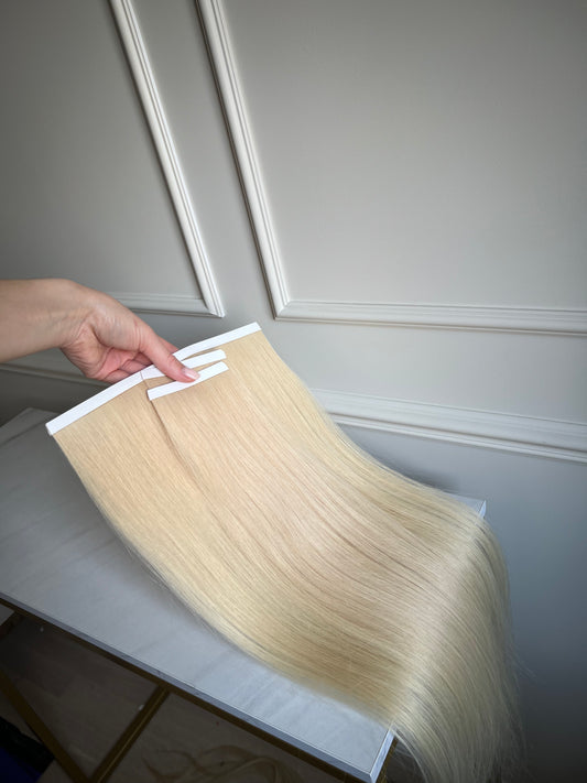 Włosy Naturalne słowiańskie 60 cm 91 g Bio taśmy