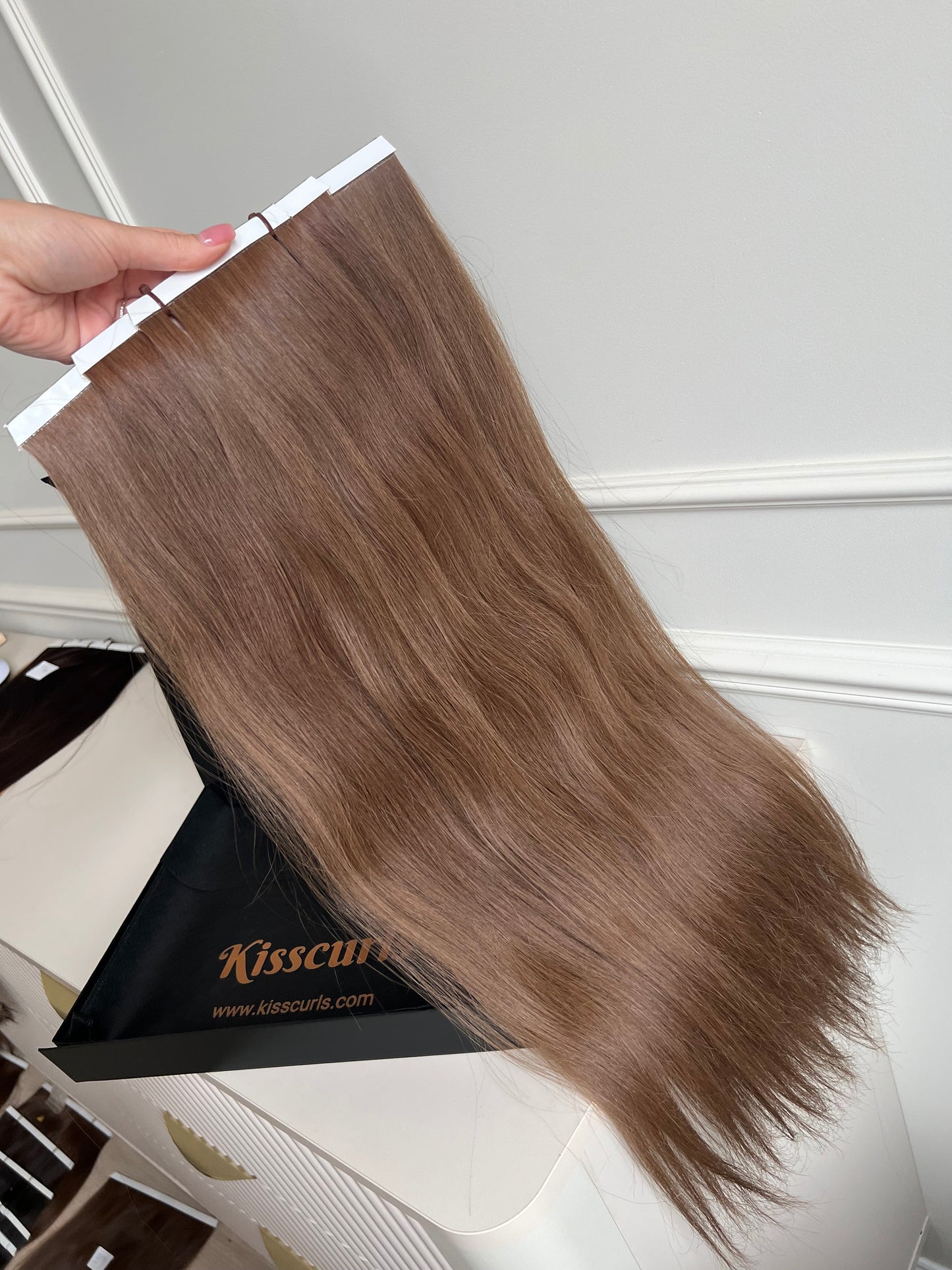 Włosy doczepiane słowiańskie 155 g 63 cm Bio taśmy