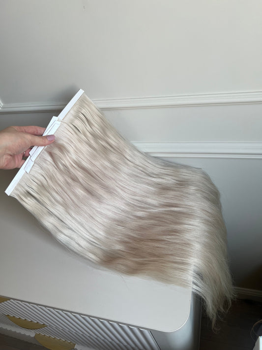 Włosy naturalne doczepiane 120g 64cm biotaśmy LUX