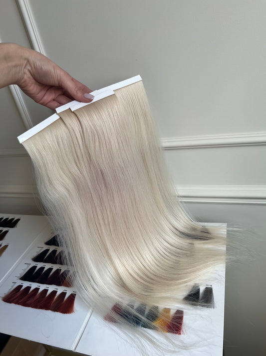 Jasny Blond doczepiane włosy 90 g 50 cm
