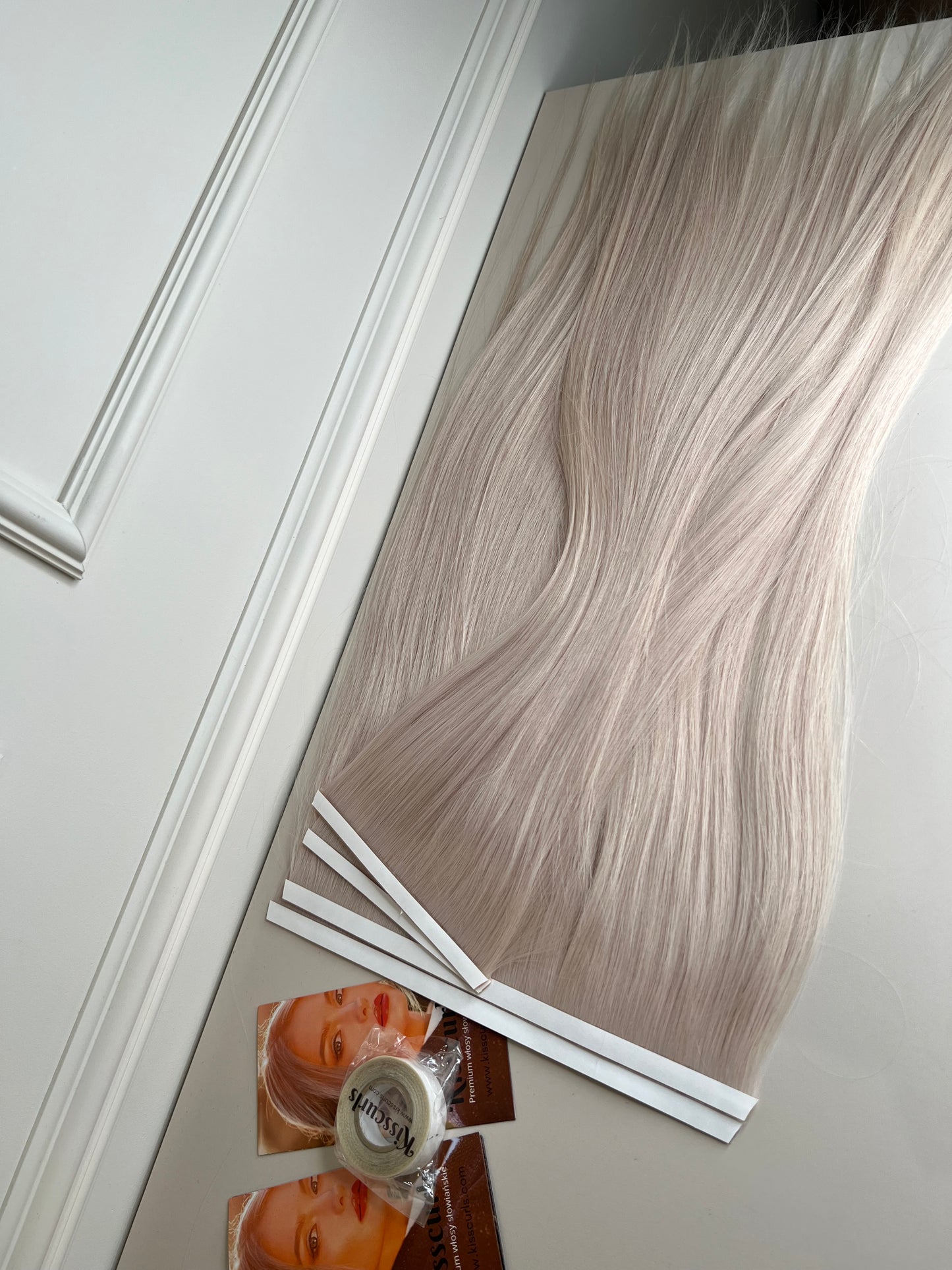 Doczepiane włosy na Bio taśmy zestaw 4szt 180 g 61 cm