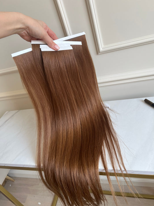 Włosy naturalne doczepiane na taśmy 62 cm 138 g