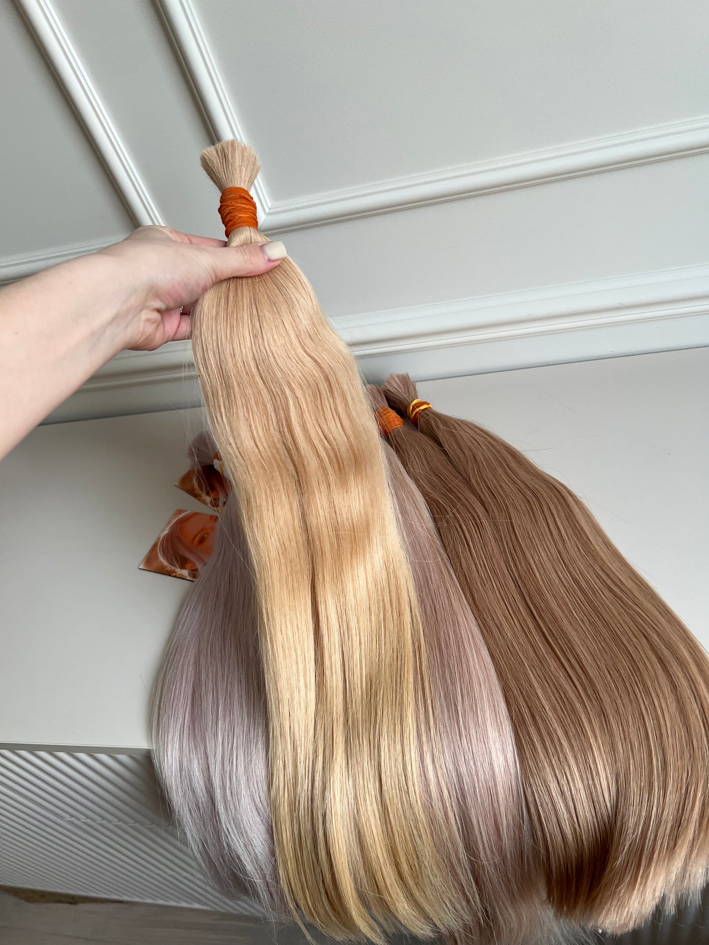 Włosy naturalne Ciepły Blond 93g 60cm lux