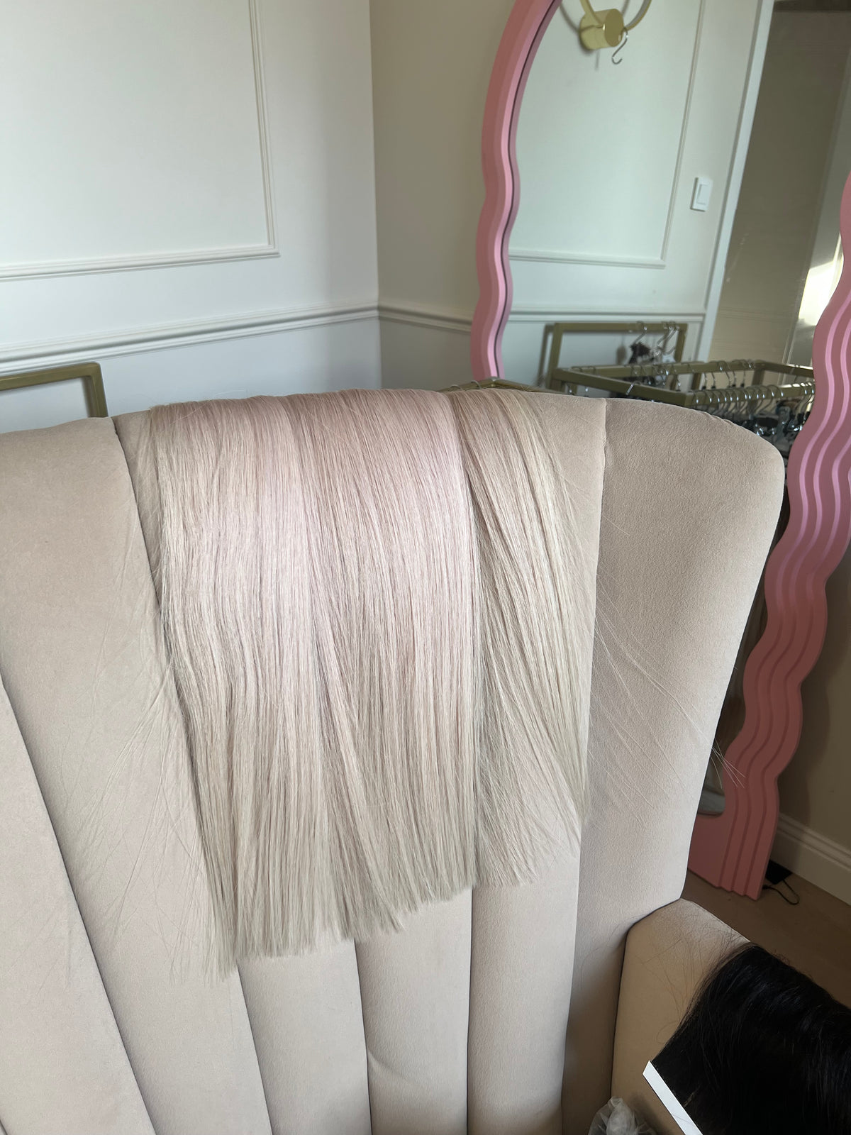 Doczepiane włosy Bio taśmy jasny Blond 94g 51cm