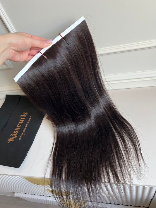 Włosy naturalne doczepiane słowiańskie bio taśmy 98 g 60cm