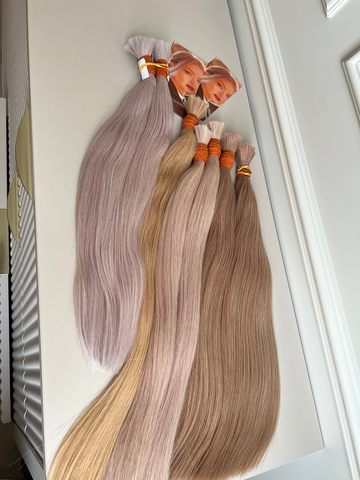 Włosy naturalne Jasny Blond 97g 60cm lux